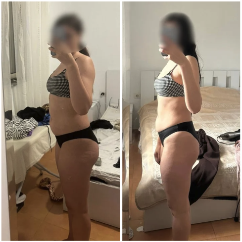 Avant après Dorisa, perte de 7kg en 3 mois