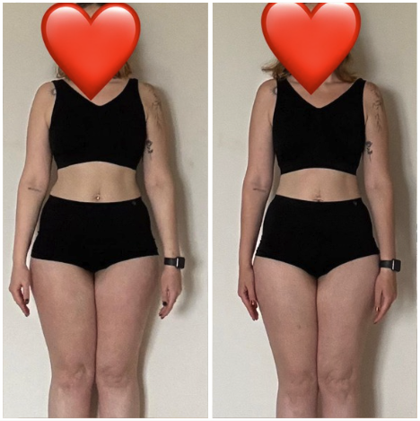 Avant après Laura, perte de 5,4 kg en 3 mois